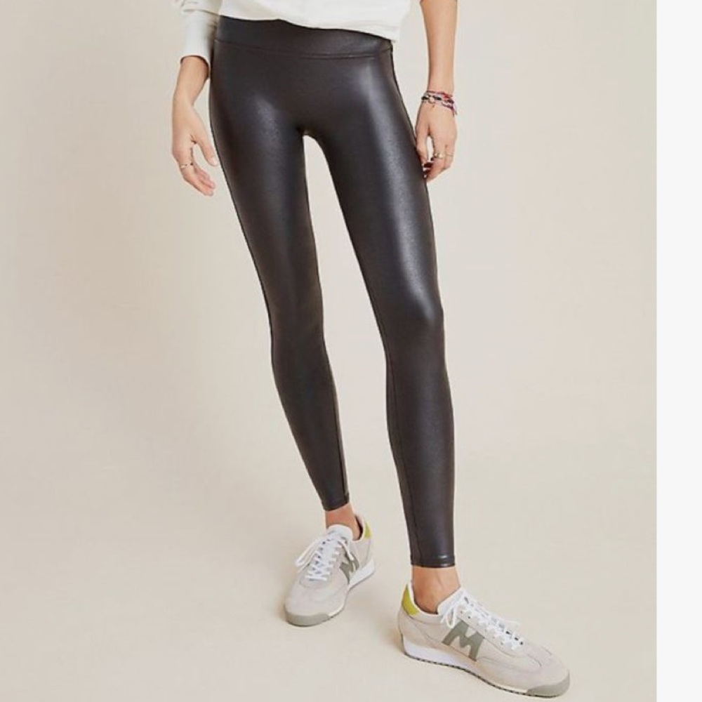 Faux leather leggings
